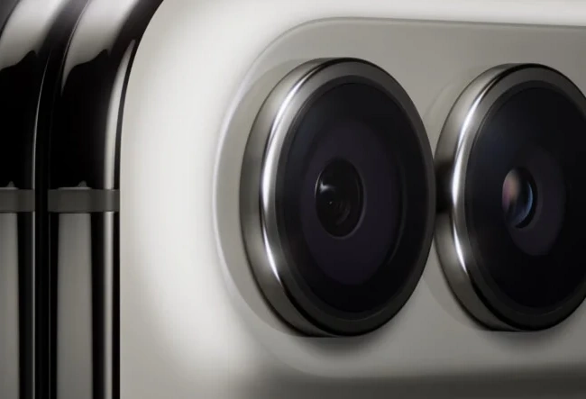 Close-up of the iPhone camera module